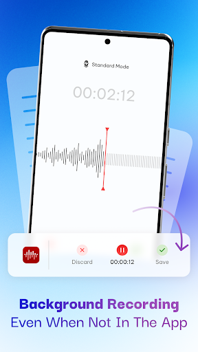 Background recording while using another app