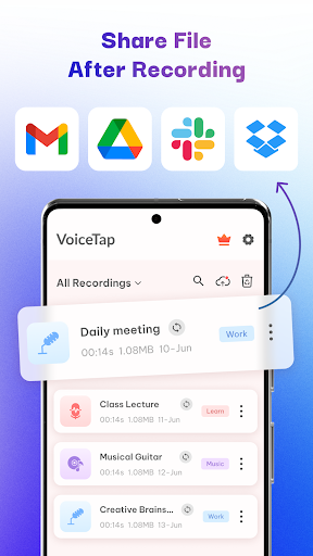 Share a recording